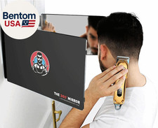 The 360 Mirror - 3 Way Mirror for Self Hair Cutting - Adjustable Trifold Barber