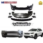Front Bumper Cover Kit With Fog Lamp For 2019-2023 Jeep Cherokee (For: Jeep Cherokee)
