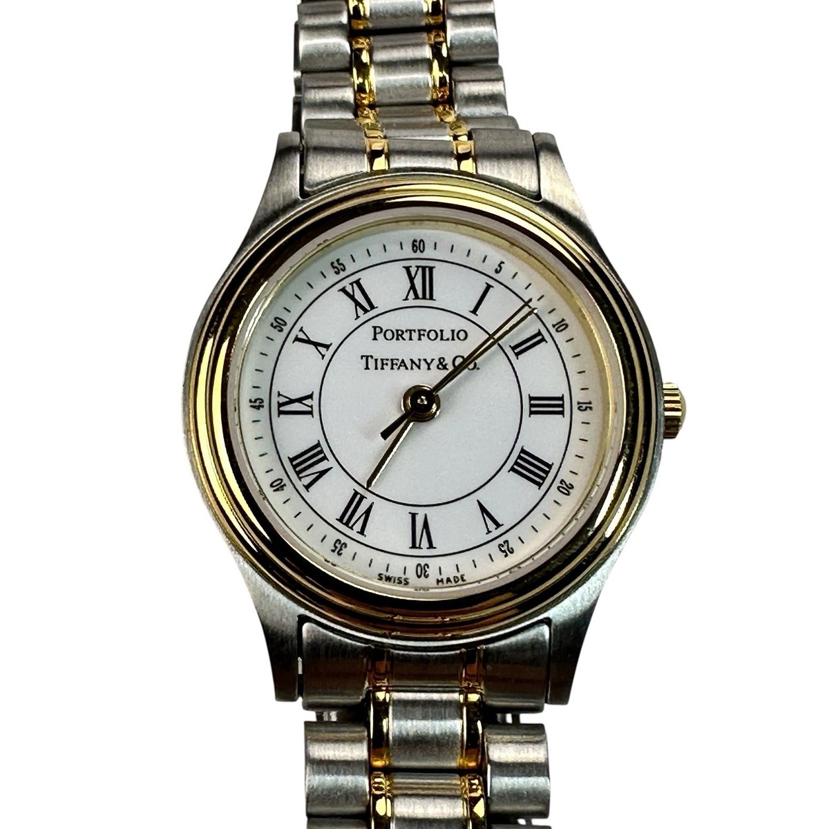 Tiffany & Co Portfolio Watch 20mm White Dial Stainless Steel - Not