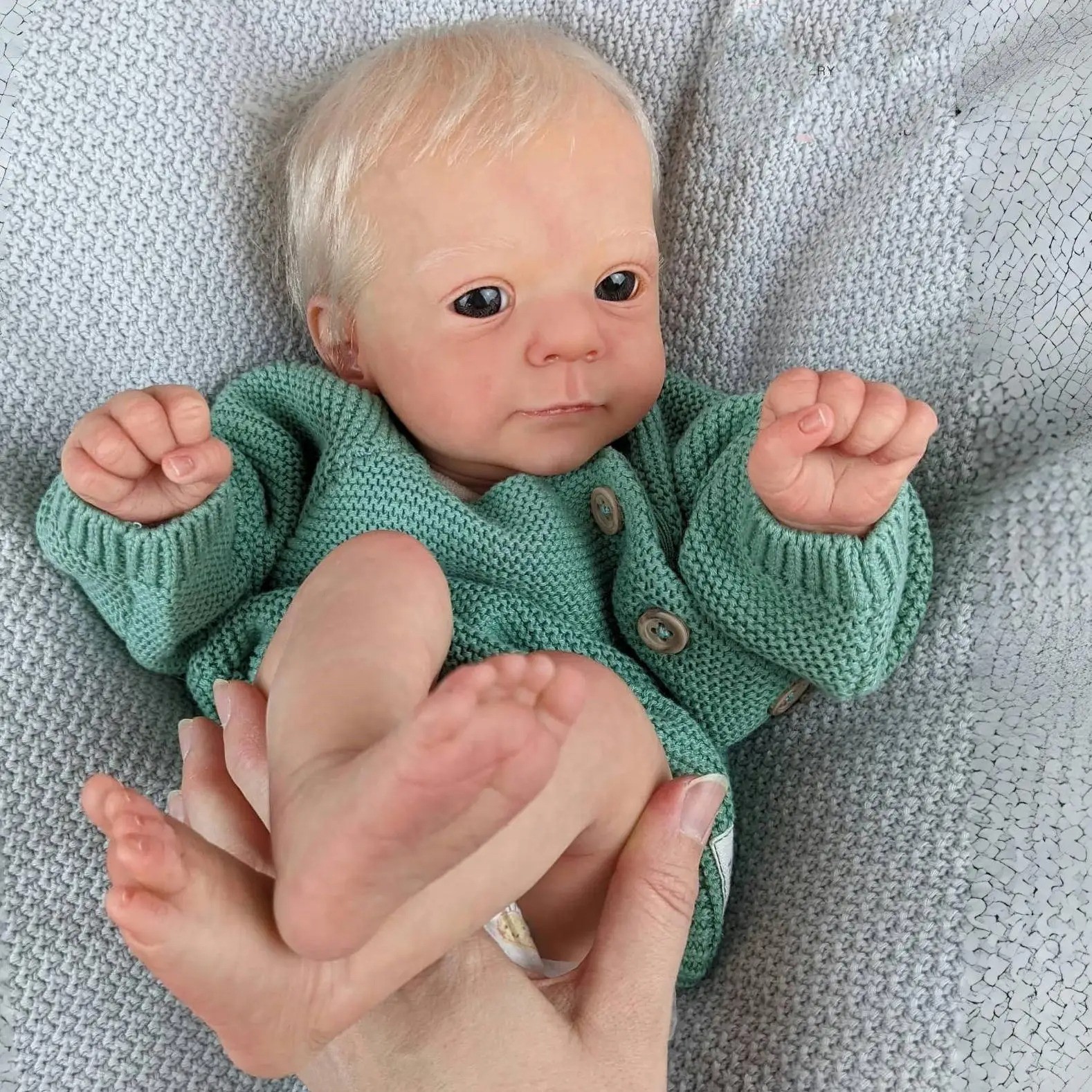 19" Felicia Reborn Baby Doll Handmade Realistic Soft Touch B