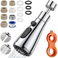 Wasserhahn Aufsatz Schwenkbar 360° Drehbar Luftsprudler 2 Modi KüChe Bad Adapter