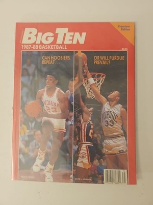  1987 1988 Big Ten Basketball Magazine - Program Guide - Indiana Purdue