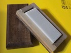 Translucent Hard  Arkansas Knife Sharpening Stone  3X 1 X 1/2 In Walnut Box  — photo 2