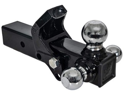 BUYERS PRODUCTS TRIBALL HITCH WITH PINTLE HOOK AND CHROME TOWING BALLS 21/2 IN R