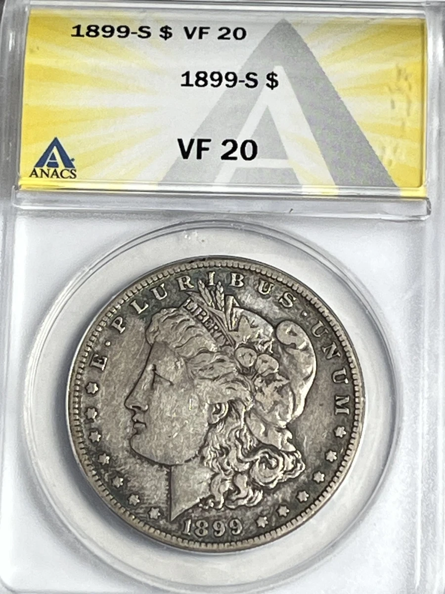 Circulated Silver 1899 Year Morgan US Dollars (1878-1921) for sale