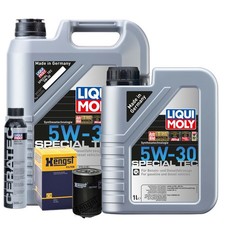 Motoröl 5W30 LIQUI MOLY Leichtlauf Special Tec 6L+HENGST Ölfilter +Cera Tec