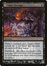 Magic the Gathering CABAL THERAPY #5/12 DCI Promo Foil FNM Black 2005 NM/EX FOIL