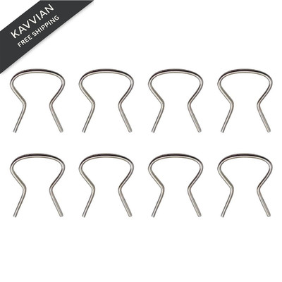 LAINLOY 8PCS Car Window Handle Crank Retainer Clip, 76980 8PCS, Silver 