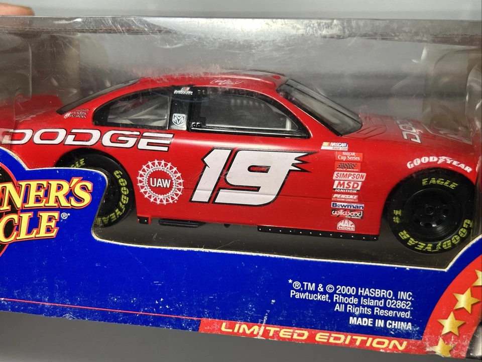 2000 Casey Atwood #19 Dodge 1/24 Diecast Winners Circle NASCAR unopened - Image 2 of 4