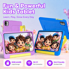 AEEZO 7" Kids Tablet Android 13 8GB RAM 64GB ROM Wifi 6 Quad Core Summer Gift