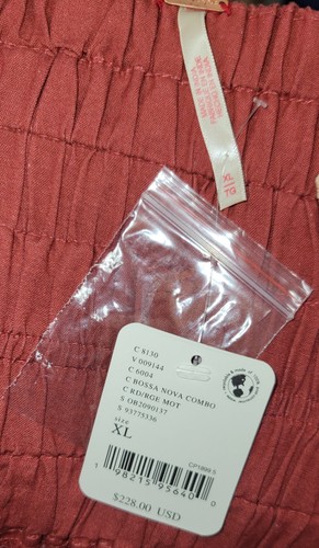 NEW SOLD OUT HTF Free People Bali Westward Trails Red Printed Jumpsuit NWT XL - Picture 7 of 7