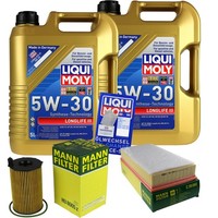 Mann Inspektionspaket 10L Liqui Moly Longlife 5W-30 FüR VW Touareg 3.0 V6 TDI