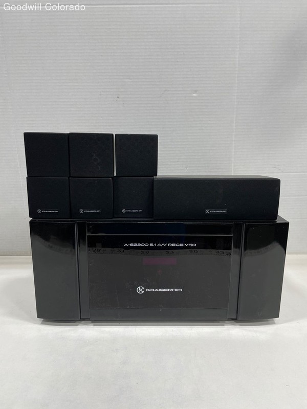 Kraigerhifi Audio Speaker System A S2200 AV Receiver Black Multi Speaker