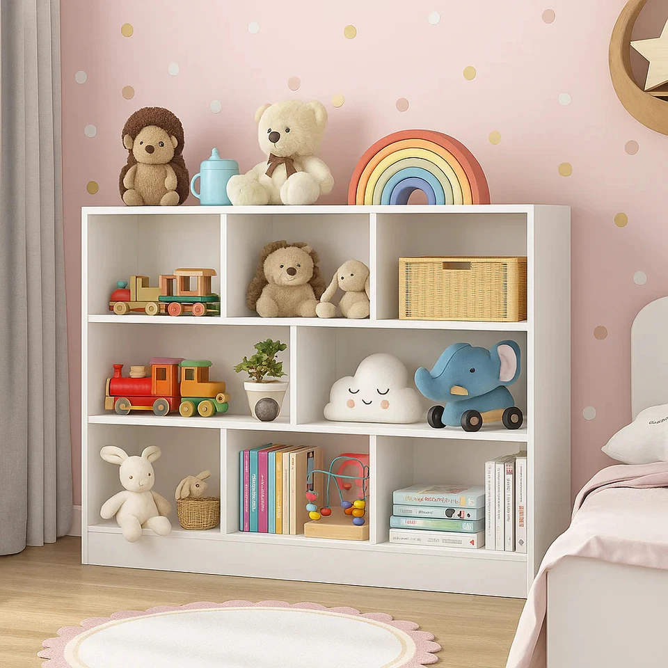 Foret Bookshelf Bookcase Book Shelf Display Shelves Storage Stand Rack Cabinet W - image 3 of 4