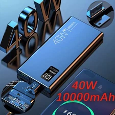 New 3 USB 10000mAh LED Power Bank Portable Super Fast Charger External Battery