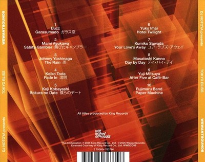 VARIOUS ARTISTS TOKYO BLISS: JAPANESE FUNK, BOOGIE AND CITY POP FROM KING RECORD