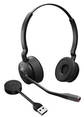 Jabra Engage 55 SE Stereo-Headset UC, Link 400a DECT-Adapter USB-A, 1,2 m USB-C-