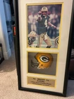 Brett Favre Signed Authentic picture w/ Mini Helmet Framed 107 of 500