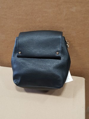 Women's Small Convertible Flap Backpack Crossbody Bag Black A New Day New~Target