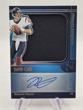 2025 Panini Silhouette Football, David Carr Silhouette Patch AUTO /199 Texans 🔥