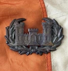Civil War Confederate Corps of Engineers Insignia (Castle and Laurel Wreath)
