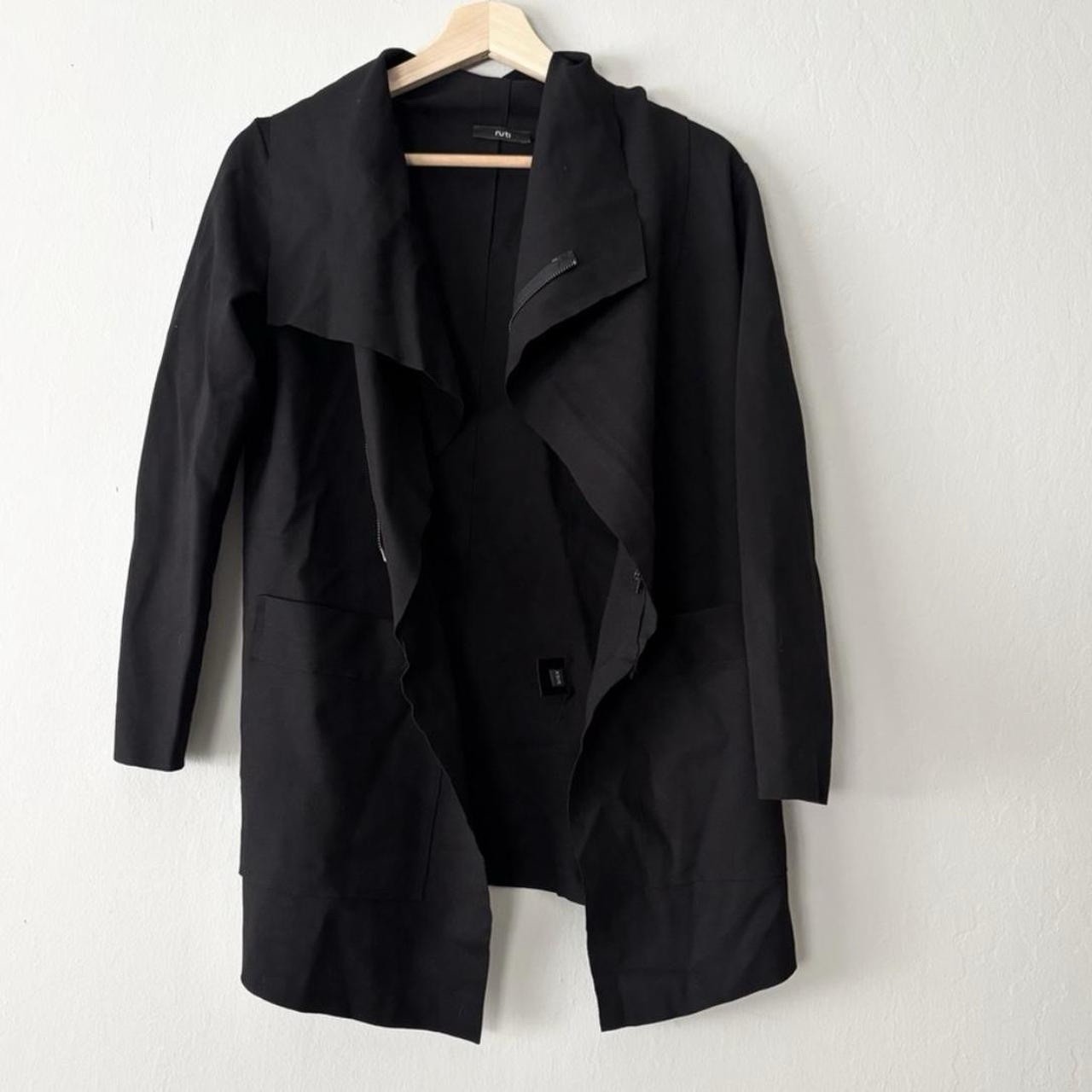 RUTI The Foundation Jacket in Black Side Zipper Size XS-S