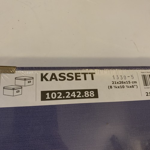 NEW IKEA KASSETT BLUE Bins & Lids MEDIUM 8 1/4” X 10-1/4" x 6” 2-pack - Picture 5 of 5