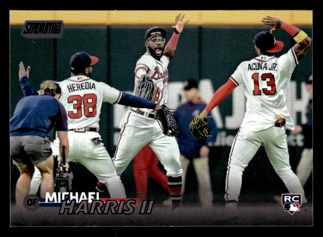 2023 Stadium Club #113 Michael Harris II #113 Black Foil Rookie Atlanta Braves