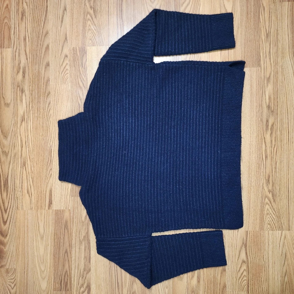 Suéter tejido de mezcla de lana azul oscuro Madewell para mujer talla XL Foto 2 de 4