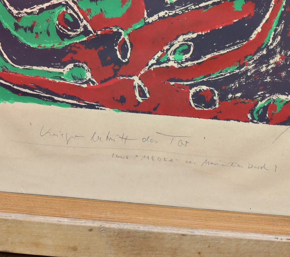 Sérigraphie Sur Papier, Signée, Original, Encadrée, Lithographie, Art Abstrait - Photo 4/4