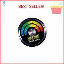 Exo Terra Thermometer for Reptile Terrarium – Provides Temperatures in Both Cels