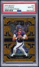 2023 Panini Select CJ Stroud RC Concourse Gold Disco /10 PSA 10