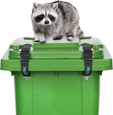 Trash Can Locks for Animals, Raccoon-Proof, 2PCS Outdoor Lid Strap Lock