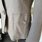 / Theory Military Inspired Brown Blazer Cotton Spring Summer Office US 2 — photo 6