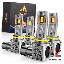 Upgraded 9005 9006 Light Bulbs, 36000LM 600 Super Bright Fog Bulbs, 1:1 Size,