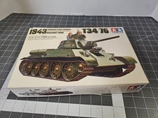 Tamiya WWII T34/76 Russian Tank 1943 Production Type 1:35 Scale Model Kit OB