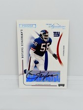 2004 Playoff Prime LAWRENCE TAYLOR Signatures Proof Auto /56 NY Giants HOF #62