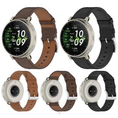 20 / 22MM Leather Watch Strap Wristband for Amazfit Bip Max / Active3 Premium
