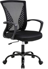 Office Chair Ergonomic Desk Chair Mesh Computer Chair W/ Lumbar Support Armrest