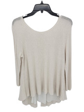 Moth Anthropologie Sweater Womens Medium Ivory Flowy Cottagecore Boho Pullover