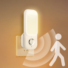 LED Safety Night Light Motion Sensor Plug In Emergency Lamp Rechargeable Torch
