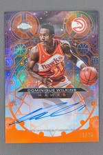 2025-26 Topps Chrome Dominique Wilkins Chromographs Style Auto Orange /25 Hawks