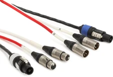 Pro Co EC5 Siamese Twin Dual XLR Audio + powerCON Power Cable - 75 feet