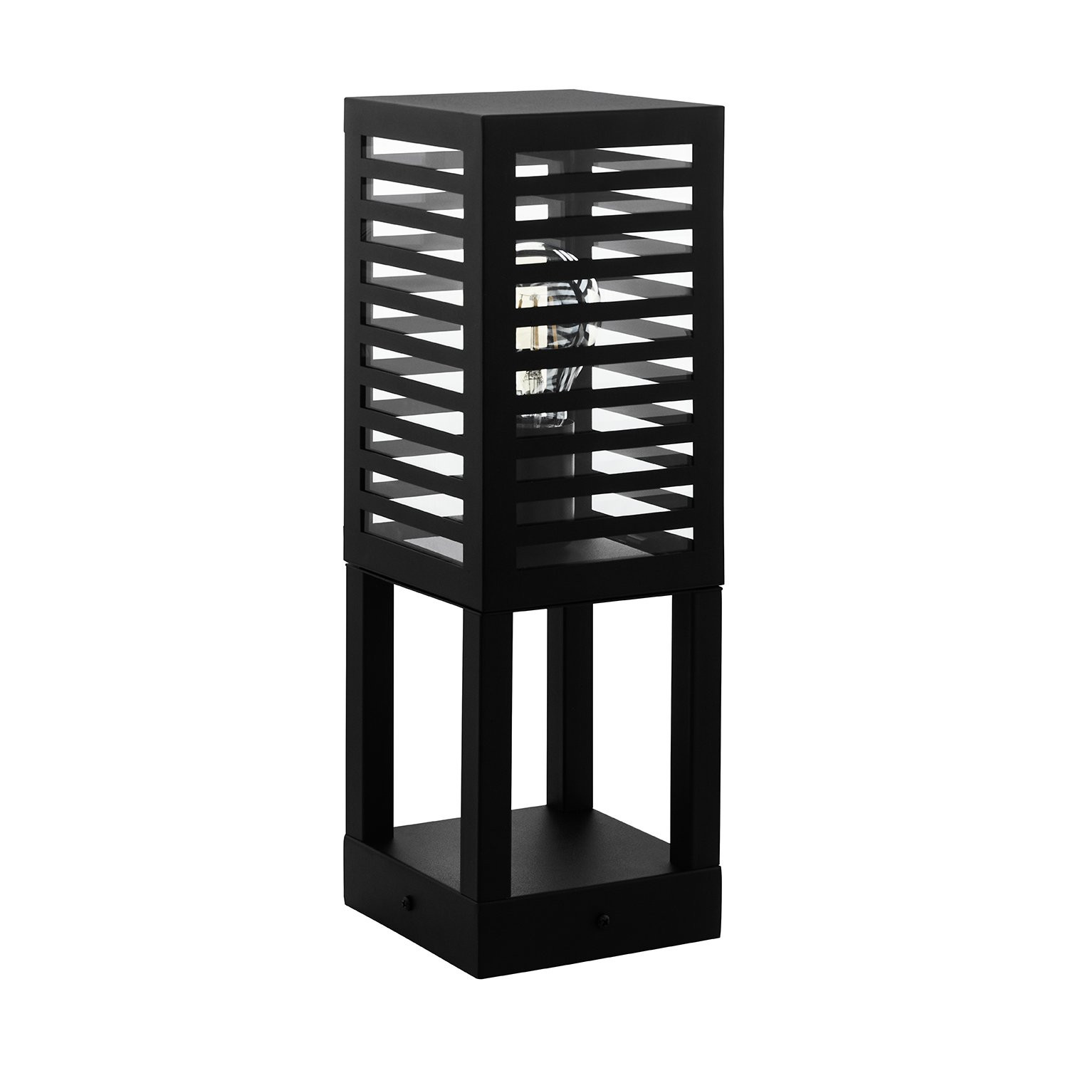 Lampada Terra Esterno Alamonte 3 Nero IP44 E27 | Design Contemporaneo