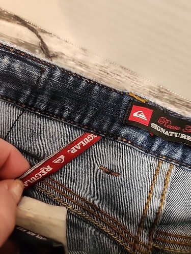 Quiksilver Reese Forbes Signature Mens Blue Regular Fit Denim Jeans Sz 33x30 - Picture 7 of 11