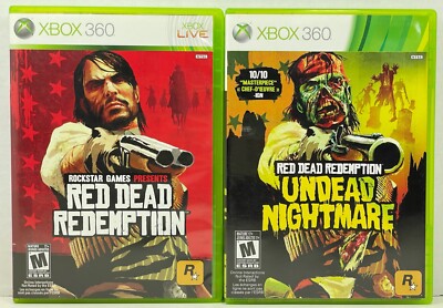 Red Dead Redemption  & Undead Nightmare Lot Tested Works with Maps XBOX 360