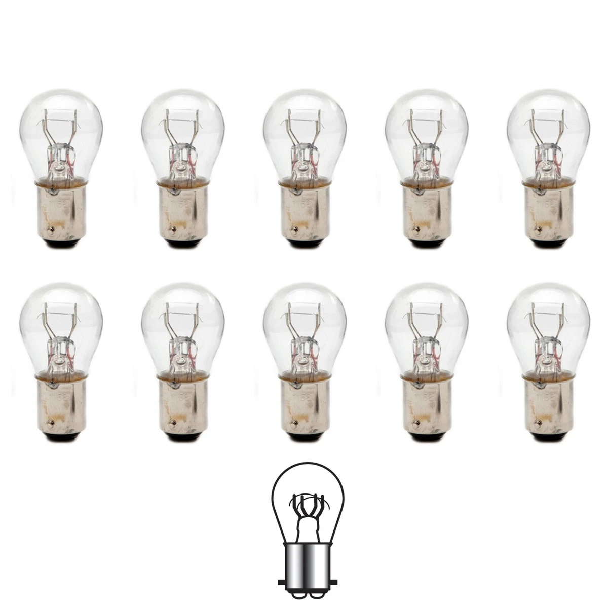 1158 6 Volt 6V Tail Light Brake Stop Turn Signal Lamp Bulbs Box Of