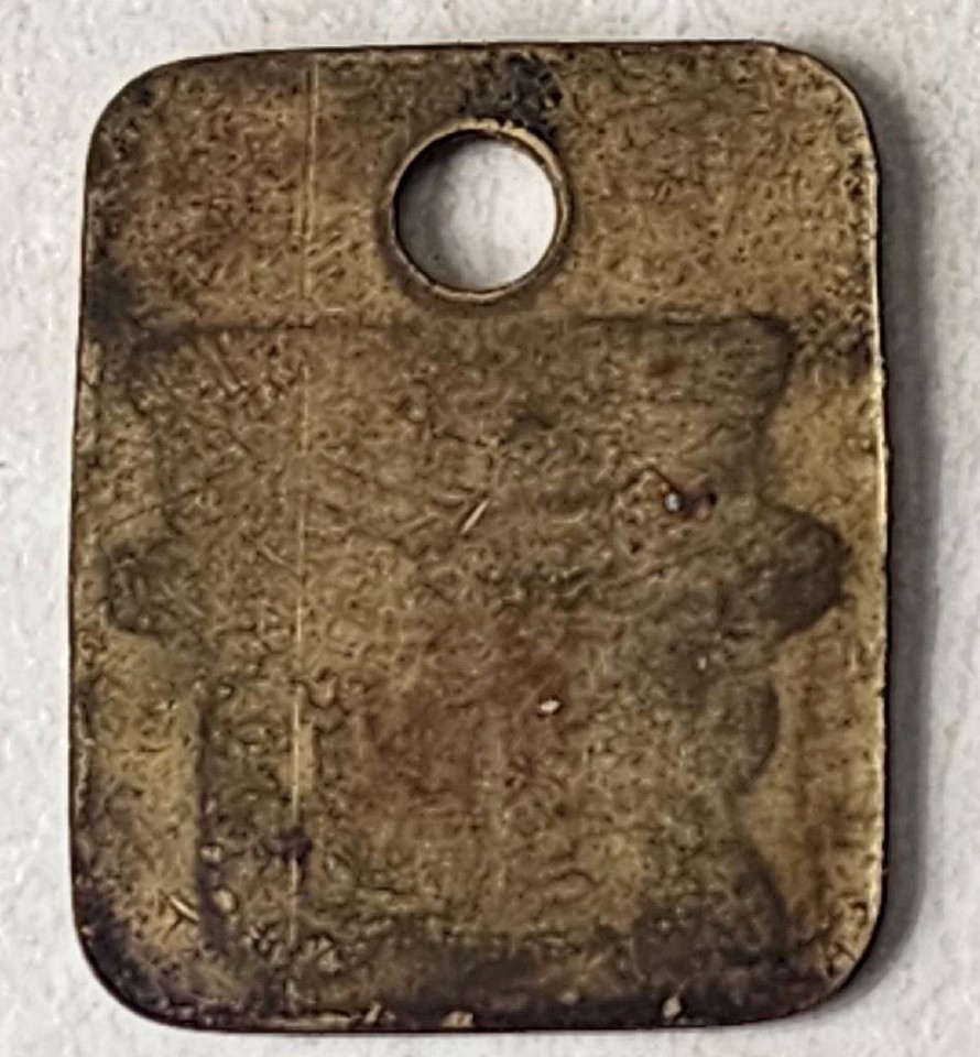 RARE VINTAGE WASHINGTON MILLS & CONSTRUCTION GRAFTON MA. BRASS