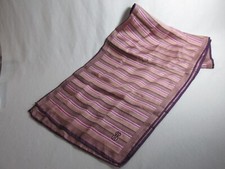 Vintage - Silk Purple Striped Scarf - Beautiful rectangle about 51" by 11"