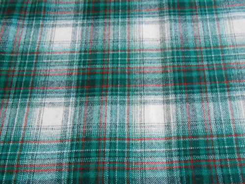 NEW Pendleton Green/White/Red Plaid Wool Fabric 2 7/8 yd x 60" - Picture 2 of 5